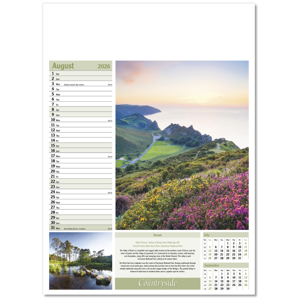 British Countryside Wall Calendar