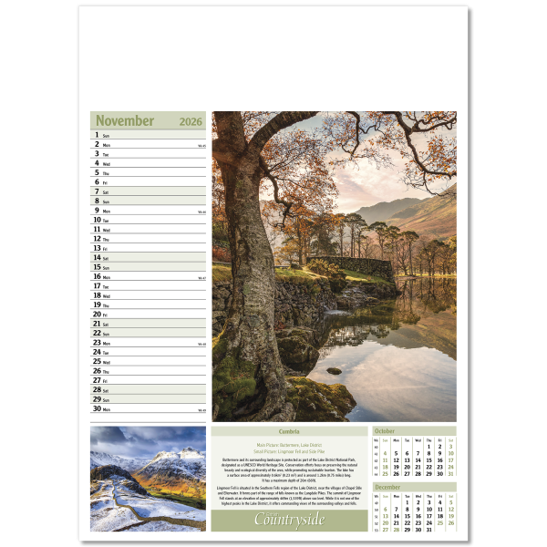 British Countryside Wall Calendar