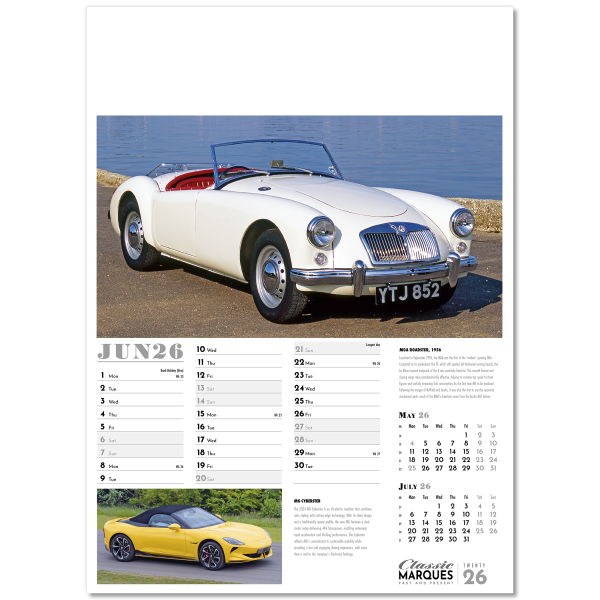 Collector's Cars Wall Calendar