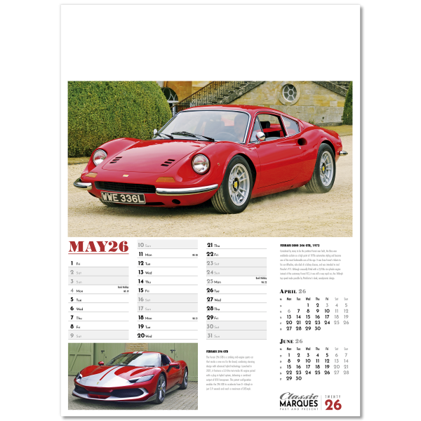 Collector's Cars Wall Calendar