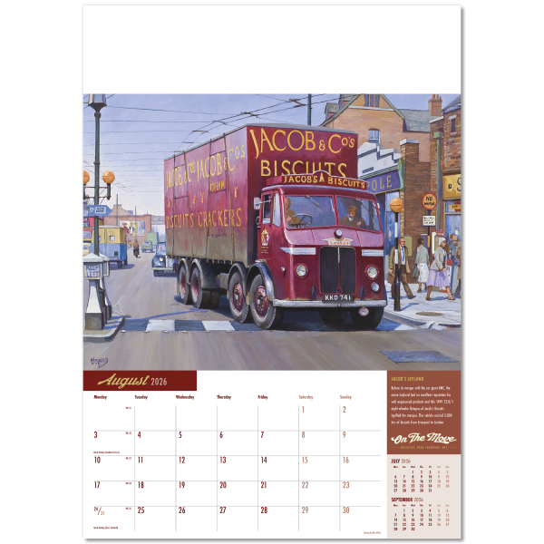 On the Move Wall Calendar