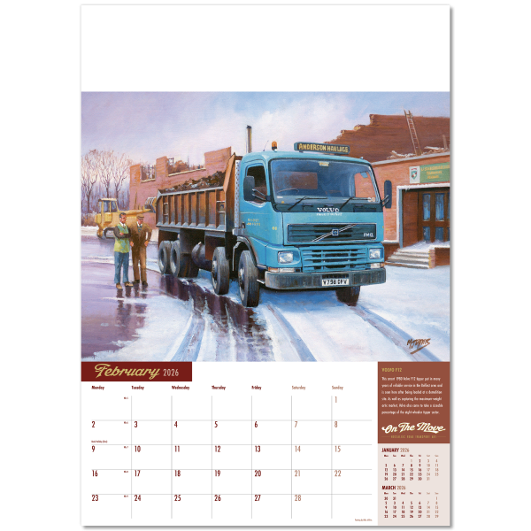 On the Move Wall Calendar