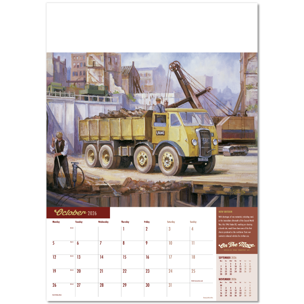 On the Move Wall Calendar