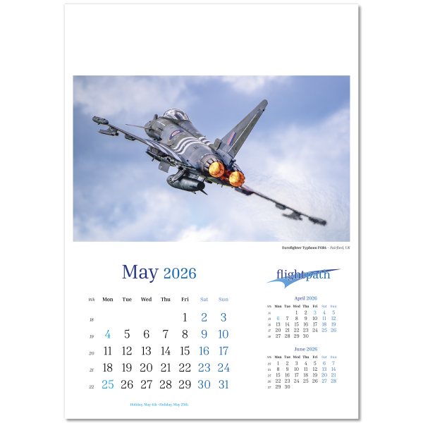 Flightpath Wall Calendar