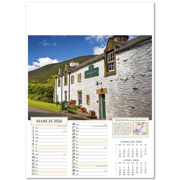 Classic Inns Wall Calendar