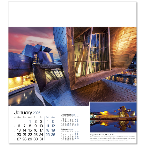 Megastructures Wall Calendar