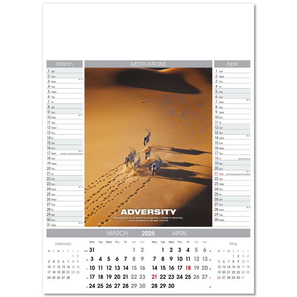 Motivations Wall Calendar