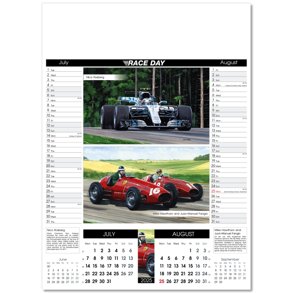 Race Day Wall Calendar