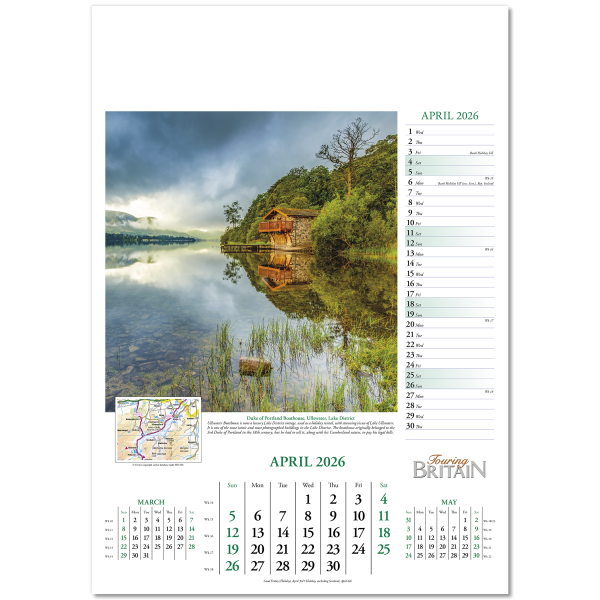 Touring Britain Wall Calendar