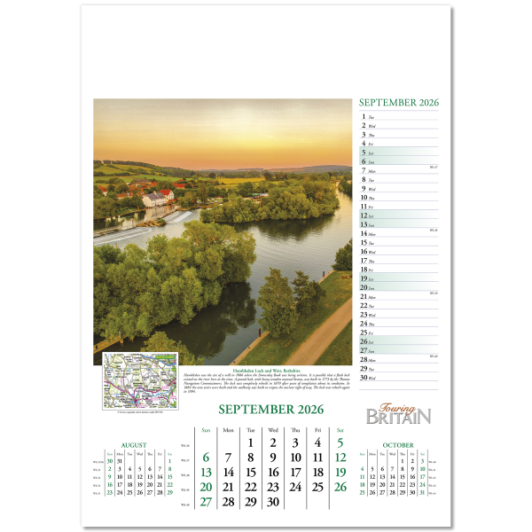 Touring Britain Wall Calendar