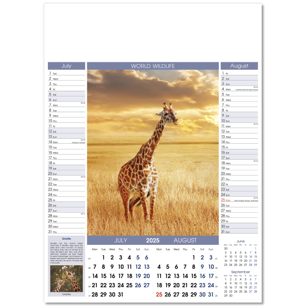 World Wildlife Wall Calendar