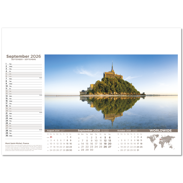 Worldwide Wall Calendar