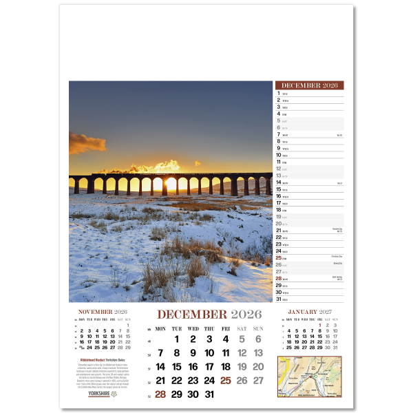 Yorkshire Glory Wall Calendar