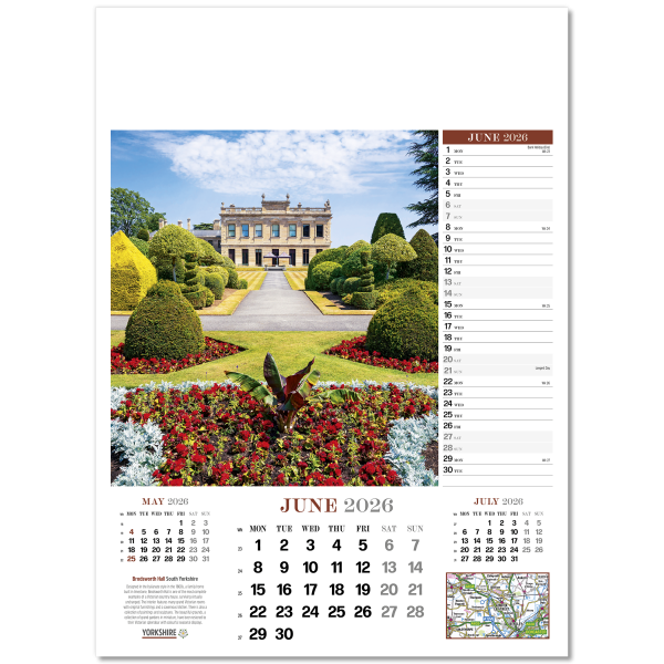 Yorkshire Glory Wall Calendar