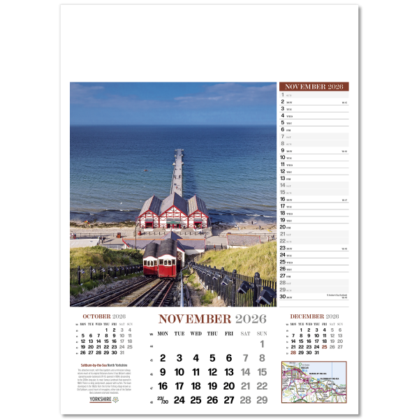 Yorkshire Glory Wall Calendar