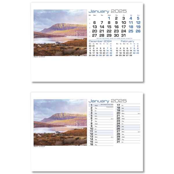 British Retreats A5 Desk Calendar