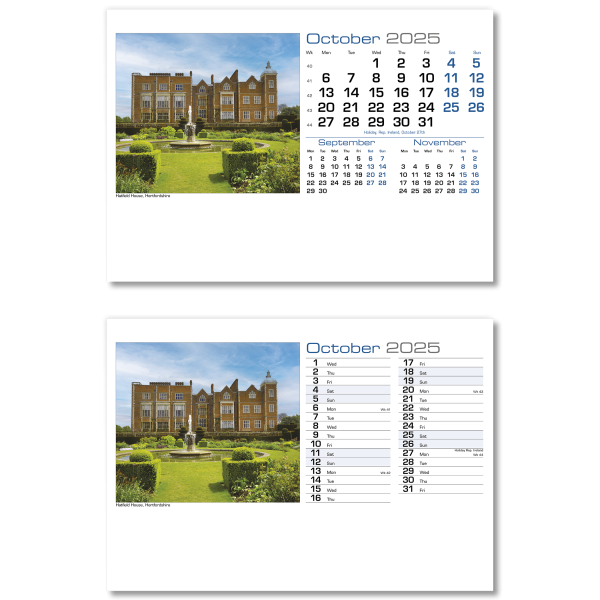 British Retreats A5 Desk Calendar