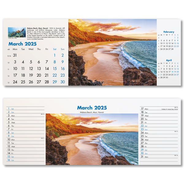 Blue Planet Desk Calendar