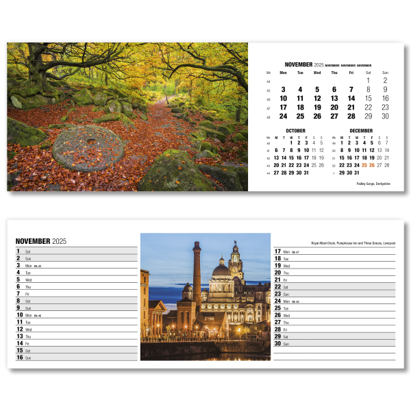 Britain in View Desk Calendar