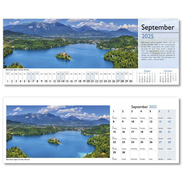 World in View Desk Calendar