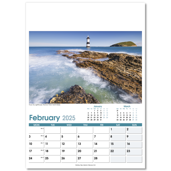 British Planner Wall Calendar - 13 Leaf